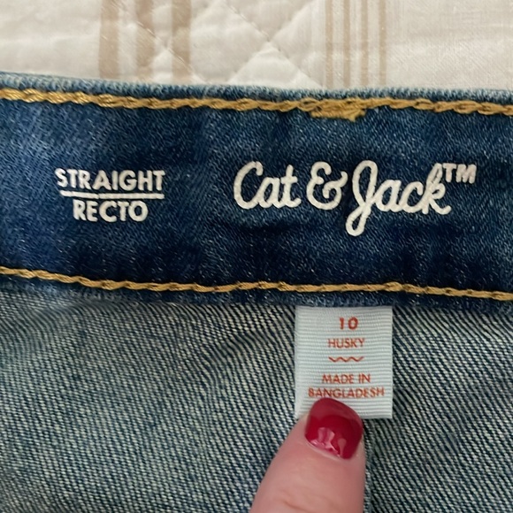 ❤️ 5/$25 - Cat & Jack jeans Sz 10 Husky - Picture 4 of 7